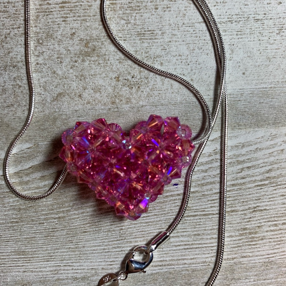 Handmade Swarovski Crystal ❤️ “Rose Shimmer 2X”